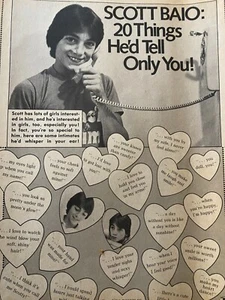 Scott Baio, Full Page Vintage Clipping, aa - Picture 1 of 1