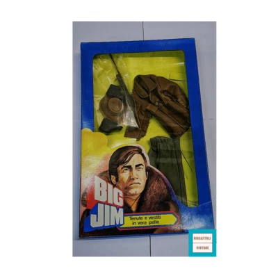 BIG JIM SET TENUTE E VESTITI IN VERA PELLE NUOVO SIGILLATO NEW SEALED BOX - Immagine 1 di 2