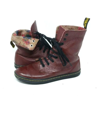 Botas Dr Martens Stratford Mujer Talla 6 Buey Blood Plegables Combate Floral  Foto 1 de 4