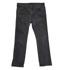 Levi's 513 Black Zip Fly Straight Denim Jeans UK Men's XL W36 L34 H727
