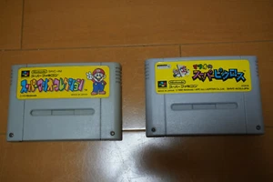 Lote de 2 carros de Super Mario Collection y Mario's Super Picross - Imagen 1 de 2