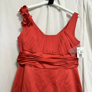 Abito da sposa David's nuovo con etichette W 14 arancione tramonto senza maniche damigella d'onore *VEDI STILE* - Foto 1 di 12
