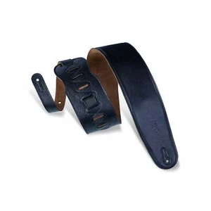 Levy's Leathers M4GF-BLK 3.5" Garment Leather Bass Guitar Strap , Black - Picture 1 of 1