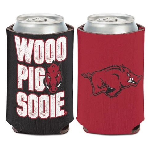 ARKANSAS RAZORBACKS WOOO PIG SOOIE SOFT FOAM CAN HOLDER BOTTLE COOZIE COOLER Cover