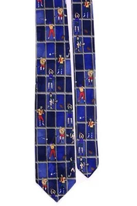 Generic Boys' Polyester Sports Neck Tie Blue Multi - Picture 1 of 2