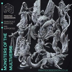 Monsters of the Multiverse Miniatures | Fantasy Miniature | Printed Obsession - Picture 1 of 48