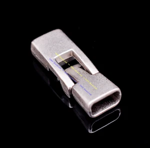 10X Silver Polish Clasp Hook Connector for Leather Bracelet Jewelry Findings - Picture 1 of 12