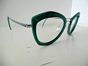 Neubau Sarah 3D Turquiose & Silver Asymmetric Eye Glasses T051 75 49 20 140 - Picture 1 of 4