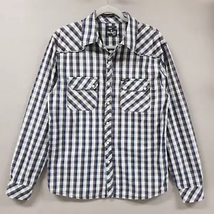 Wrangler Hemd Herren XL Slim Fit kariert Langarm Western Pearl Snap Cowboy - Bild 1 von 11