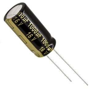 6 x Aluminium Elektrolytkondensator 1000uF 16V 20 % 10x20 mm FM Radial Panasonic - Bild 1 von 2