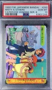 Pokemon Japanese Carddass 1999 250 Misty & Others Card PSA 10 63831248 - Picture 1 of 2