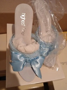 The Highest Heel Platform Blue Bow Size 6 - Picture 1 of 5