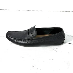 Lacoste Schuhe Herren 11,5 Schwarz Halbschuhe Leder Driving Mokassins Slipper - Bild 1 von 12
