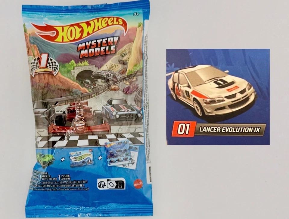 Hot Wheels Chase - Mystery Models 2024 Series 1 - Mitsubishi Lancer Evolution IX - Image 1 of 3