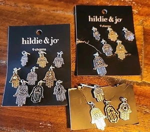 Charms Hamsa Hand Silber Goldfarben Sets 19 Insgesamt Hildie & Jo Schmuckzubehör - Bild 1 von 5