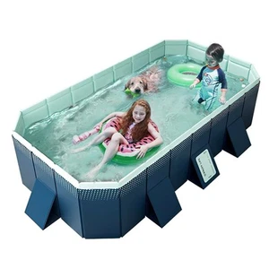 Foldable Non-Inflatable Kids' and Adults' Outdoor Swimming Pool - Hard Plasti... - Picture 1 of 7