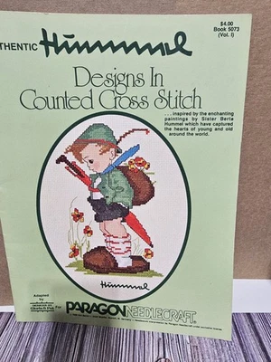 Diseños de libro vintage de diseño de punto de cruz Hummel por Gloria & Pat 16 patrones Foto 1 de 3