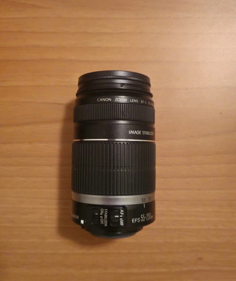 Canon EF-S 55-250mm f/4.0-5.6 IS Lens + Filters - Image 1 of 1