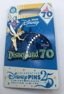 Tinker Bell Disneyland 70th Anniversary Disney Visa Card Exclusive 2025 LR Pin - Picture 1 of 3
