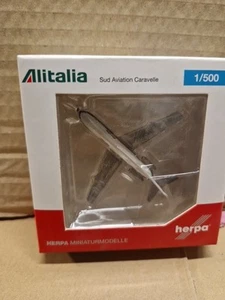 Avion Caravelle Sud Aviation Alitlia Herpa 1/500 - Foto 1 di 5