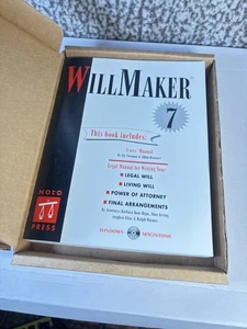 Will Maker 7 Free Cd Inside Nolo's Living Trust Maker New Nib Vintage - Picture 1 of 6