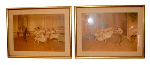 elegante coppia di stampe epoca '900 francesi - Picture 1 of 11