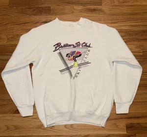 Vintage 1990 Baltimore Ski Club Crewneck Pullover Size Medium Skiing - Picture 1 of 10