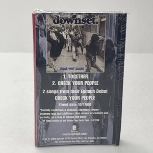 Straightfaced / Downset Sampler Cassette Epitaph Records SEALED Hardcore Rapcore - Picture 1 of 2