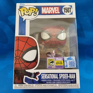 SDCC 2025 *PEGATINA OFICIAL* FUNKO POP! MARVEL SENSATIONAL SPIDER-MAN - Imagen 1 de 8