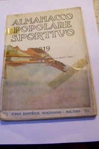 ALMANACCO POPOLARE SPORTIVO 1919 solo metà copertina - Picture 1 of 1