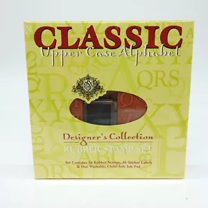 PSX Classic Upper Case Alphabet Rubber Stamp Set Designer's Collection Sealed - Picture 1 of 6