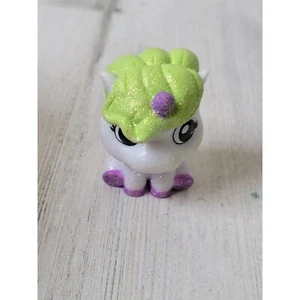 XO glitter unicorn green purple toy figure mythical - Picture 1 of 5