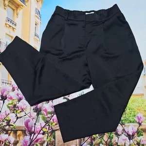 Black Loft Satin Pants Size 6P Petite NWT - Picture 1 of 5