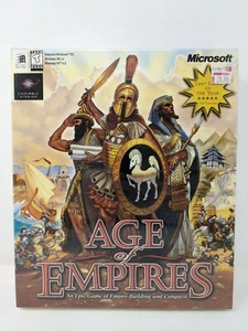 Age of Empires 1998 Big Box Windows 95 98 NT4.0 Vintage PC Game, 1.0 Sealed Game - Picture 1 of 9