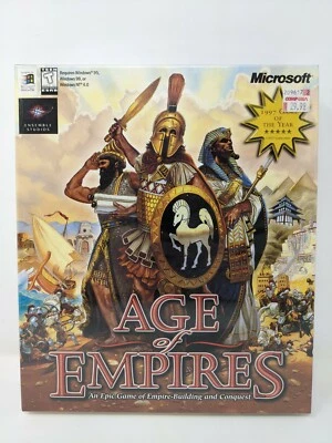 Age of Empires 1998 Big Box Windows 95 98 NT4.0 Vintage PC Game, 1.0 Sealed Game - Image 1 of 4