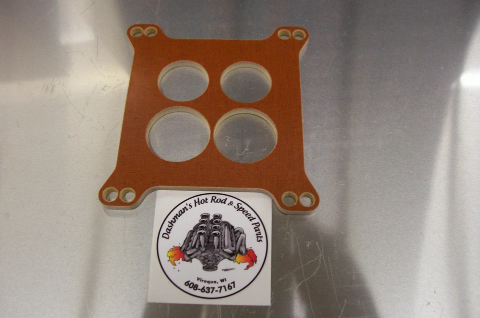 Para Edelbrock Performer Thunder Aislador Fenólico Espaciador Carb Riser 500 600 650 Foto 1 de 4