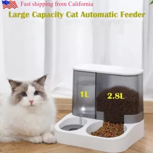 2.8 L Dog Food Dispenser Automatic Water Dispenser Dog Cat Pet Gravity Dispenser - Picture 1 of 13