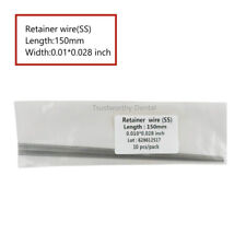 10pcs Dental Flat Wires Orthodontic SS Lingual Retainer Straight Twist Wire