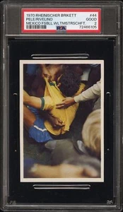 1970 RHEINISCHER BRIKETT #44 PELE/RIVELINO PSA 2 - Picture 1 of 2