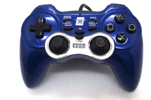 Playstation 3 HORIPAD 3 turbo Controller Blue USB official Hori PS3 Japan A - Picture 1 of 8