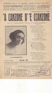 13) SPARTITO MUSICALE 'A CANZONE D' 'E CCANZONE LE MIGNONETTE - Imagen 1 de 2