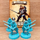 Heroquest 2021 Mage of the Mirror Elven Warrior x 4 + Stat Card D&D Warhammer