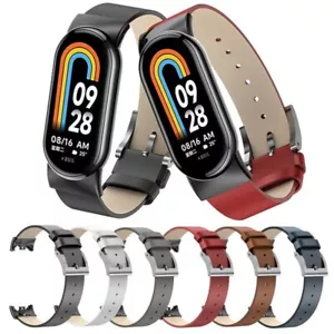 Para Xiaomi Mi Band 8 Pulsera de cuero Banda de reloj 8 Mi Band8 Correa deportiva - Imagen 1 de 26