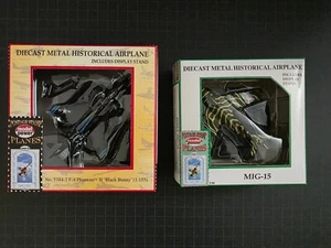 Postage stamp planes: F-4 Phantom II 'Black Bunny' & MiG-15 (lot of 2)Model pwr - Picture 1 of 16
