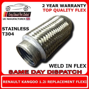 Tubo Delantero Flexi Reparación Soldadura Repuesto Renault Kangoo 1.2i 2001-2003 - Imagen 1 de 1