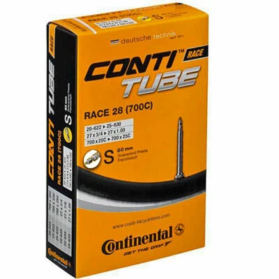 NEW Continental Race 28 Bicycle Tube 28" 700c x 20-25c Presta 80mm Stem - Image 1 of 4