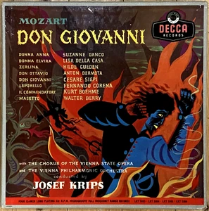 Mozart Don Giovanni JOSEF KRIPS Original Decca UK 4 LP Box LXT 5103-6 NM Pancake - Picture 1 of 7