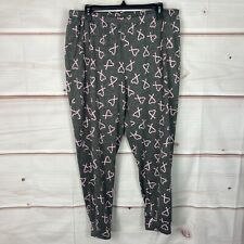So Intimates Pants Womens XXL Jogger Lounge Candy Cane Print Pull On Soft Knit