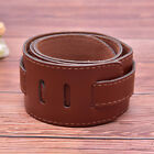 Brown Soft Leather Thick Guitar Strap Belt for Electric Acoustic Adjustable__-