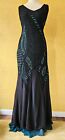 PHASE EIGHT green sequin maxi dress size 14 evening long party wedding 20s